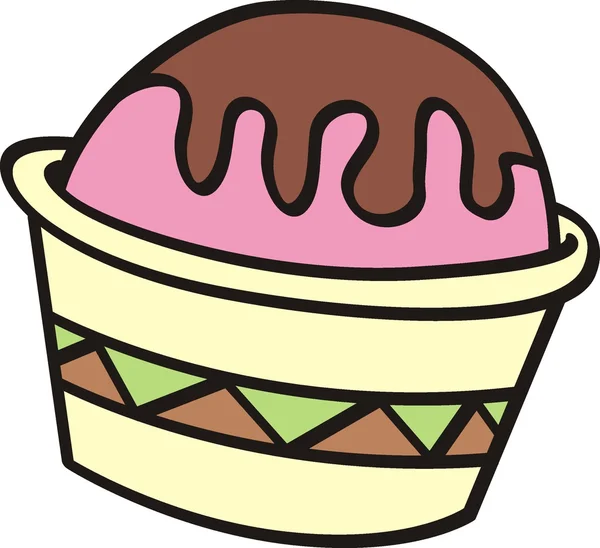 Ilustración del vector de helado — Vector de stock