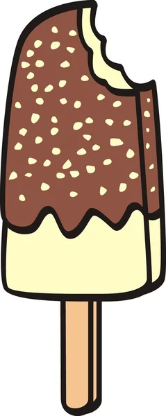 Ilustração vetorial de sorvete — Vetor de Stock