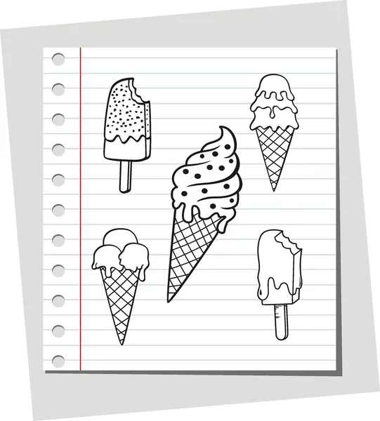 Ilustración del vector de helado — Archivo Imágenes Vectoriales