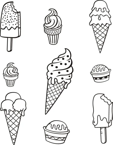 Ice cream vector illustration — Stock Vector