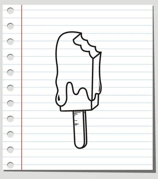 Illustration vectorielle de crème glacée — Image vectorielle