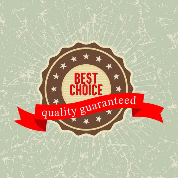 Best choice label , vector illustration — Stock Vector