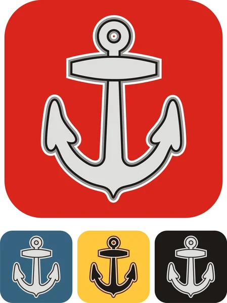 Anchor icon vector illustration — Stock Vector