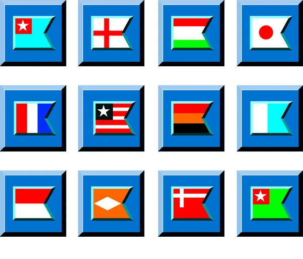 Illustration du drapeau — Image vectorielle
