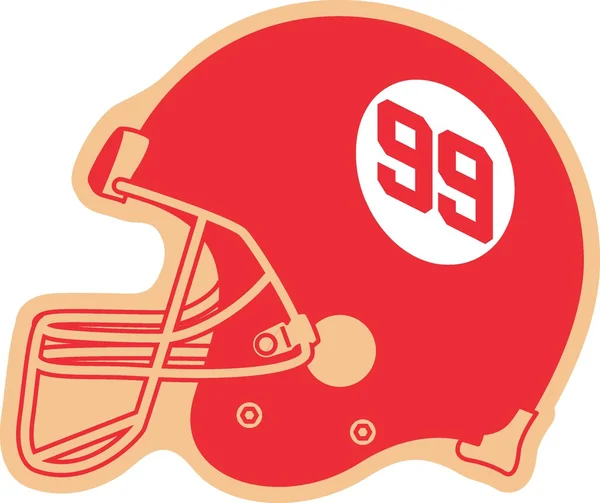 American football helmet — Stock Vector