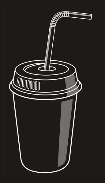 Ilustración vectorial de la taza de soda — Vector de stock