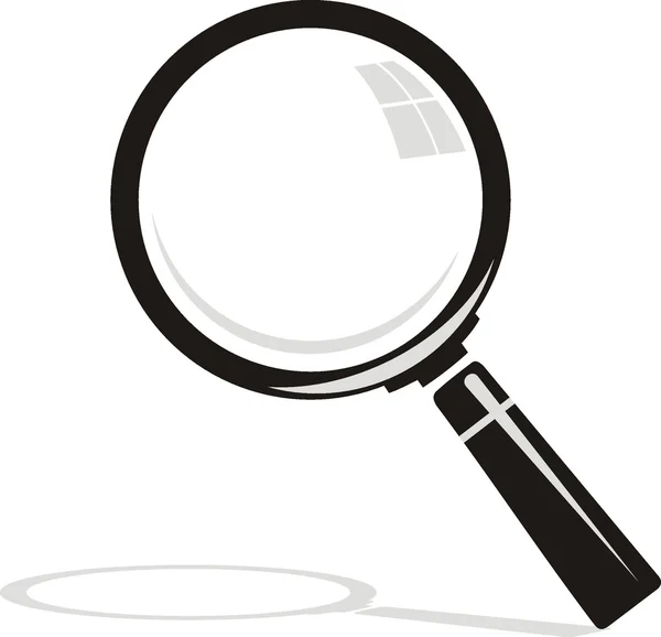 Vector. Magnifying glass on background — Stock Vector