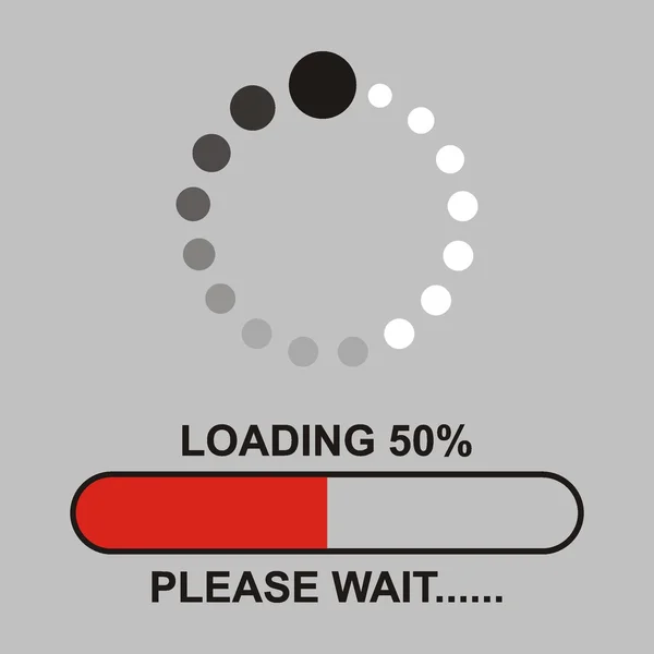 Loading.please очікування .. — стоковий вектор