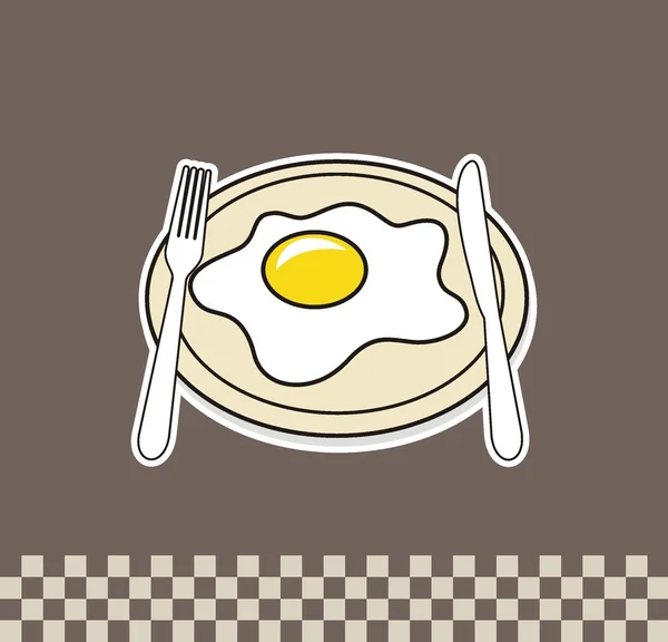 Egg breakfast — Stock Vector