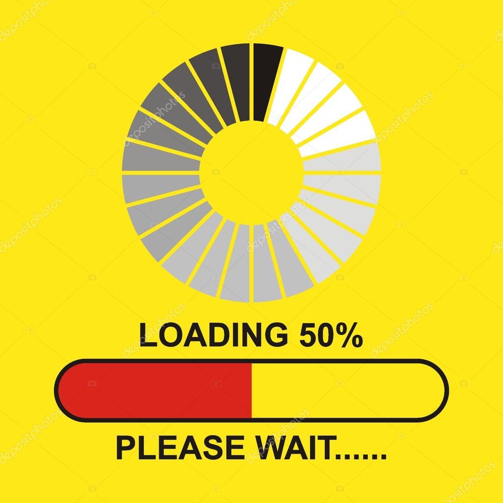 Loading Please Wait Vector Image By C Halimqd Vector Stock