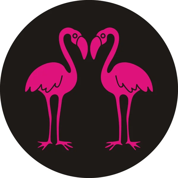 Roze flamingo - vectorillustratie — Stockvector