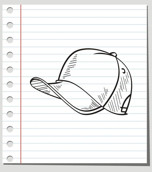 Gorra de béisbol vectorial sobre fondo — Archivo Imágenes Vectoriales