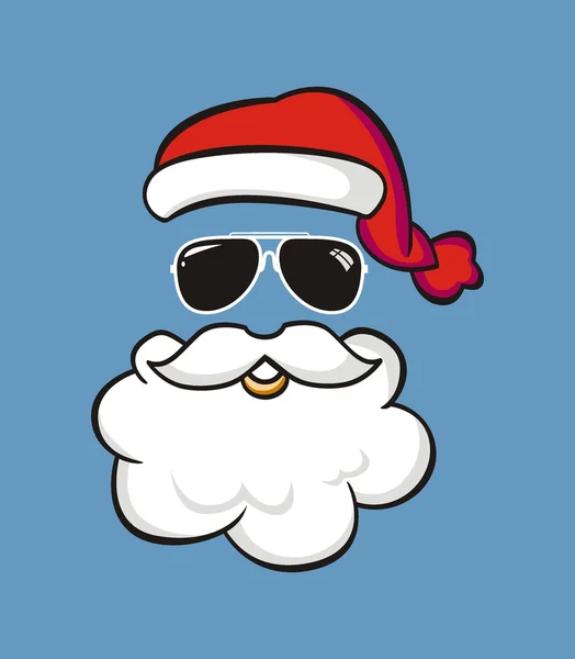 Papai Noel em estilo grunge . — Vetor de Stock