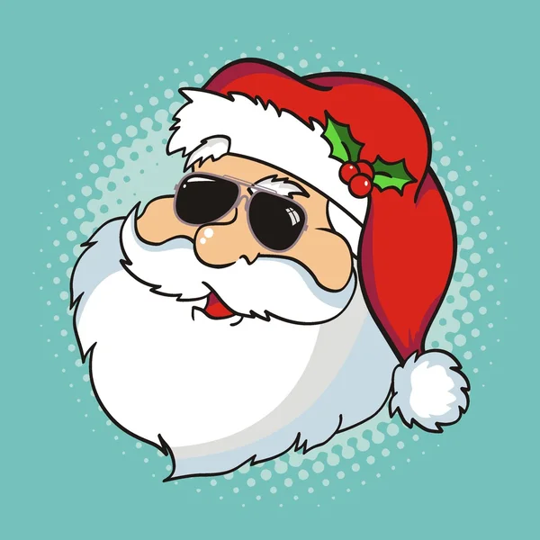 Papai Noel em estilo grunge . — Vetor de Stock