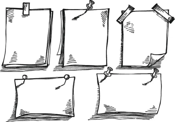 Papiers à lettres — Image vectorielle
