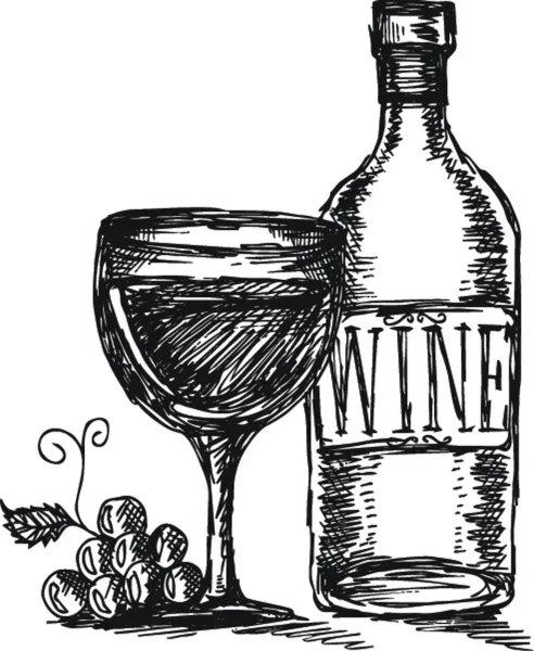Schizzo di vino — Vettoriale Stock