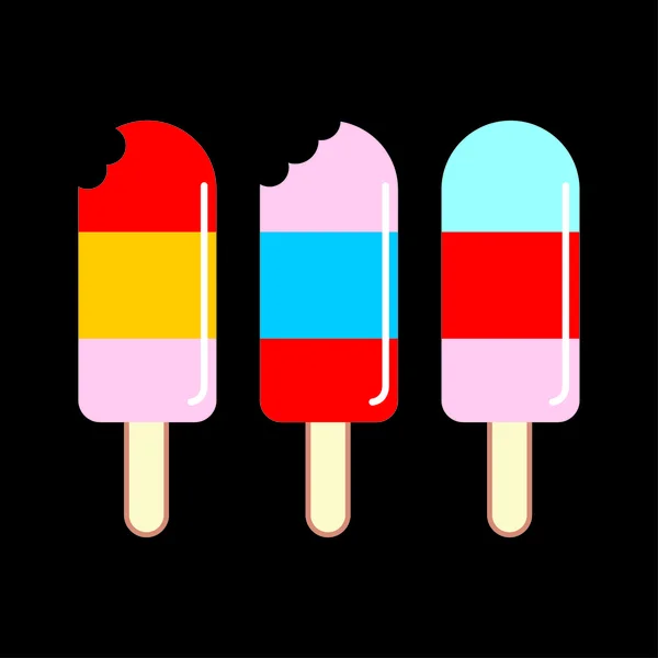 Set crème glacée — Image vectorielle