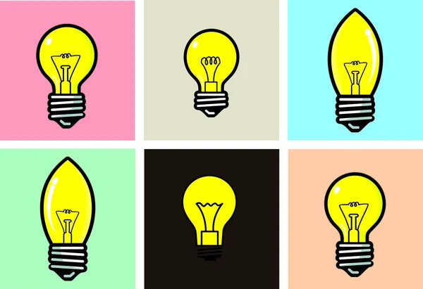 Set light bulb — Stock Vector