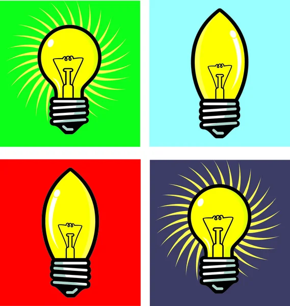Set light bulb — Stock Vector
