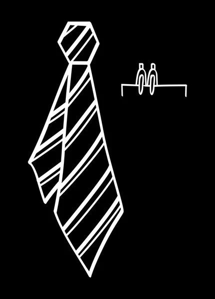Krawat Człowieczego ofice — Wektor stockowy