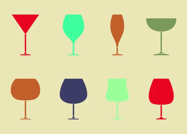 Wine glass pab — Stock Vector