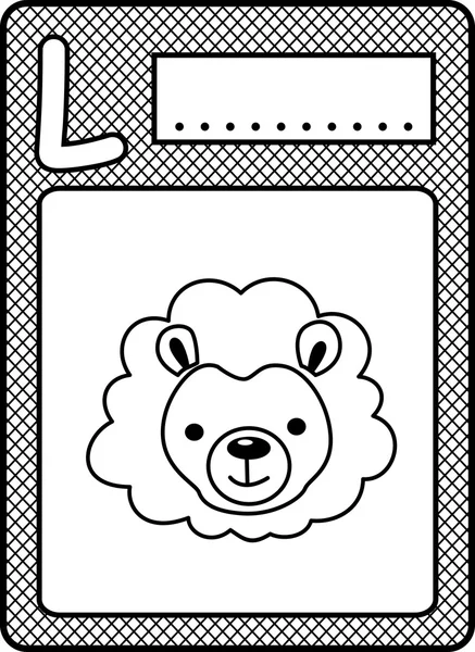 Lettre l-Lion — Image vectorielle