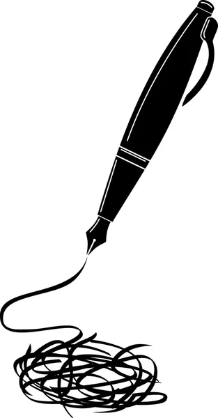Staré inkoustové pero — Stockový vektor