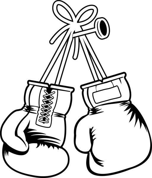 Guantes de Boxeo — Vector de stock