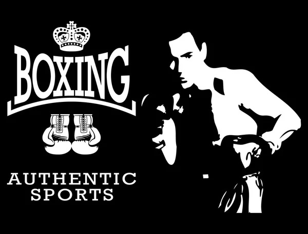 Boxeo deporte — Vector de stock