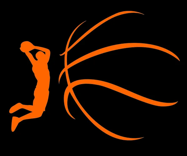 Diseño de baloncesto — Vector de stock