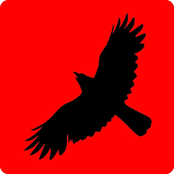 Птахи на червоному тлі — стоковий вектор