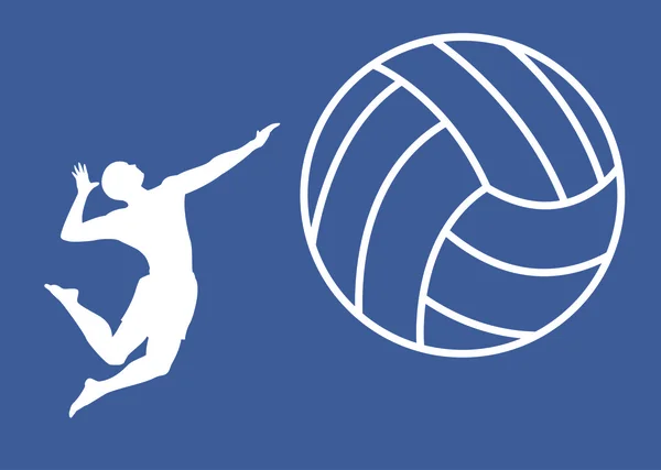 Beach volley — Stock Vector