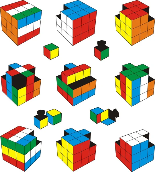Ilustração 3d do cubo —  Vetores de Stock