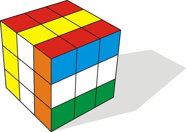 Illustration 3d du cube — Image vectorielle