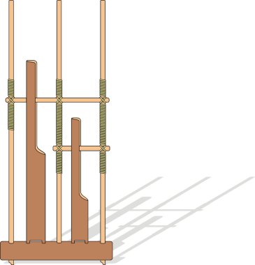 Angklung is indonesian traditional music clipart