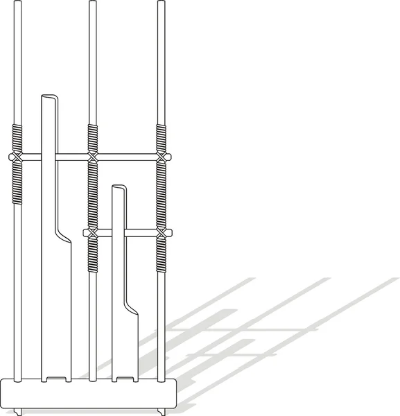 Angklung est une musique indonésienne traditionnelle — Image vectorielle