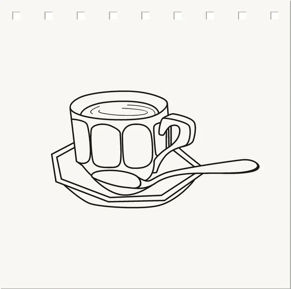 Una taza de café. — Vector de stock