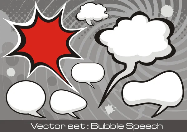 Burbujas del habla de cómics — Archivo Imágenes Vectoriales