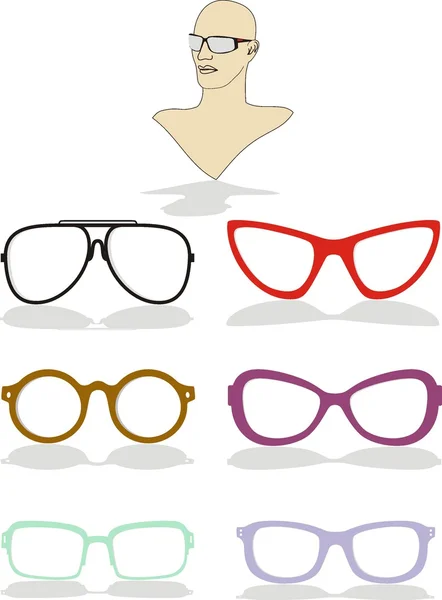 Kolekcja okulary — Wektor stockowy