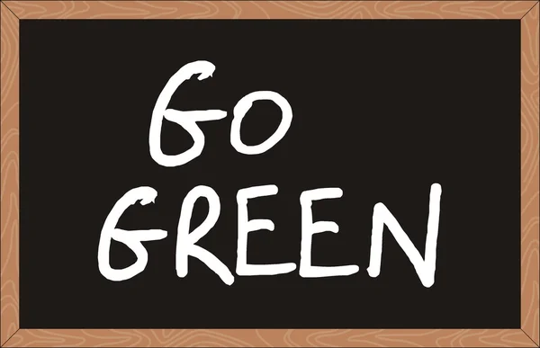 "go green" — Stock Vector