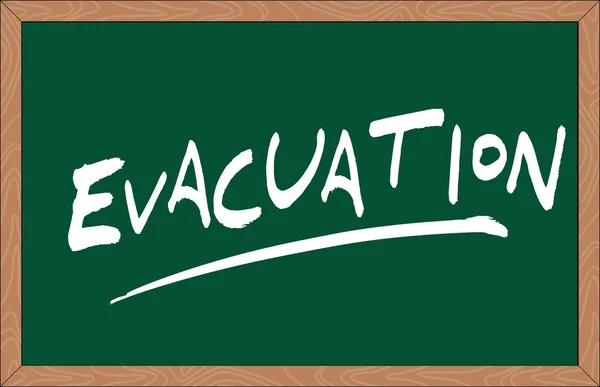 Evacuatie — Stockvector