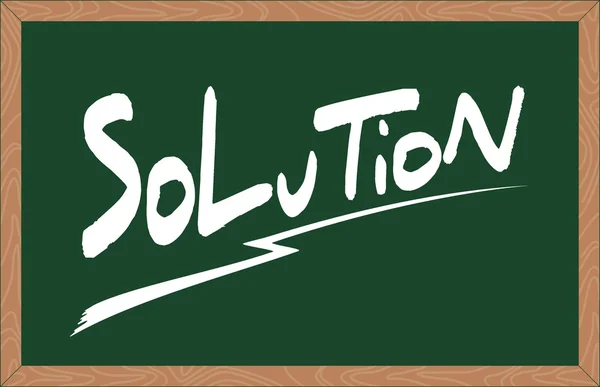 Solution — Stock Vector