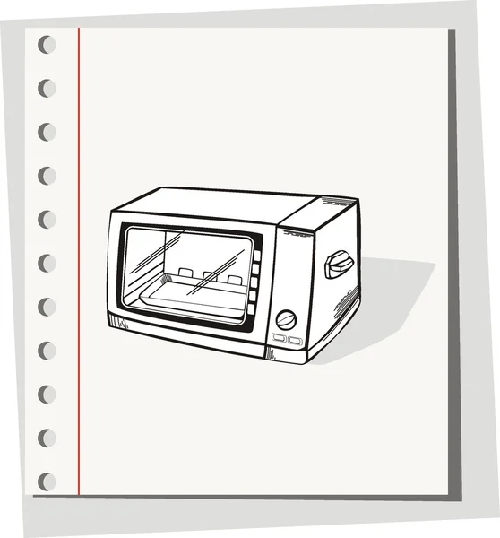 Horno microondas — Vector de stock