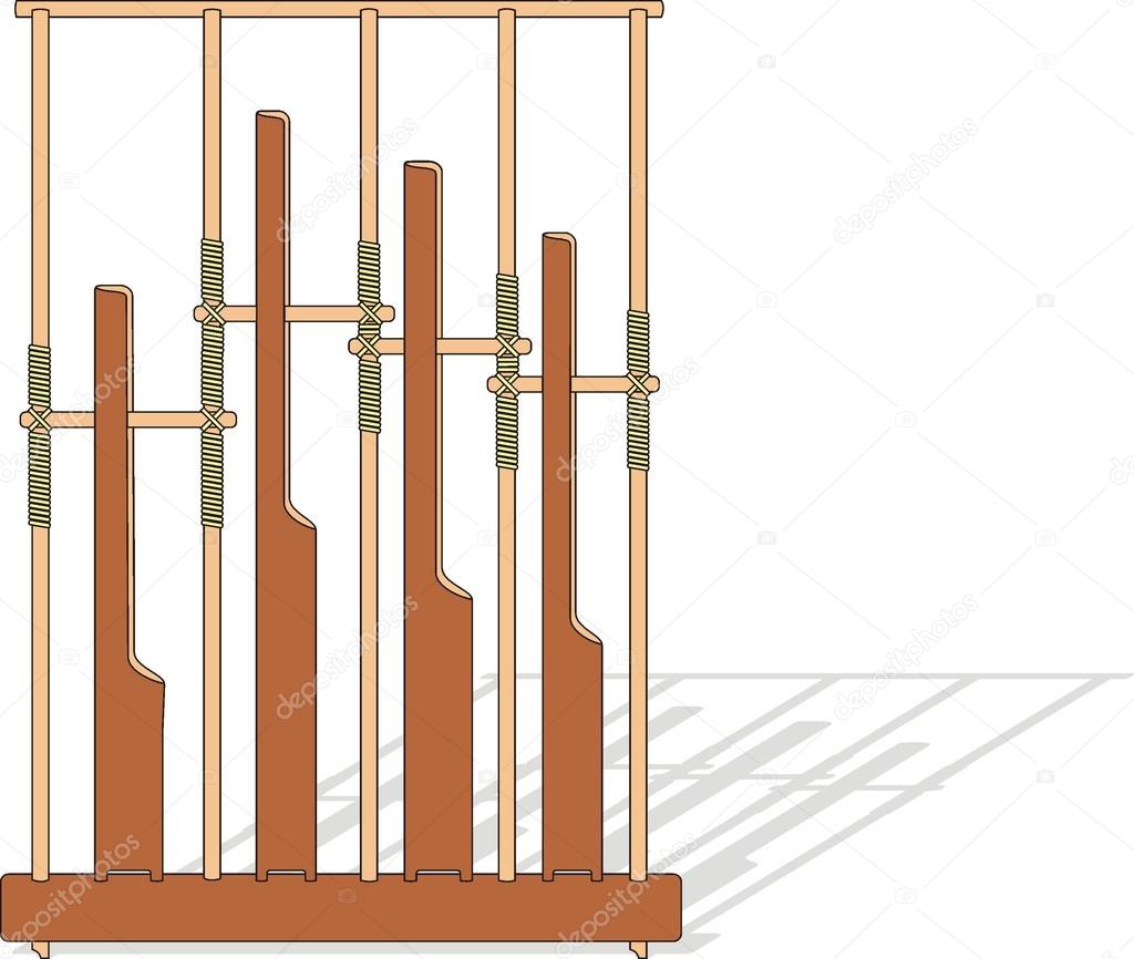  Angklung  is indonesian traditional music  Vector Image by 