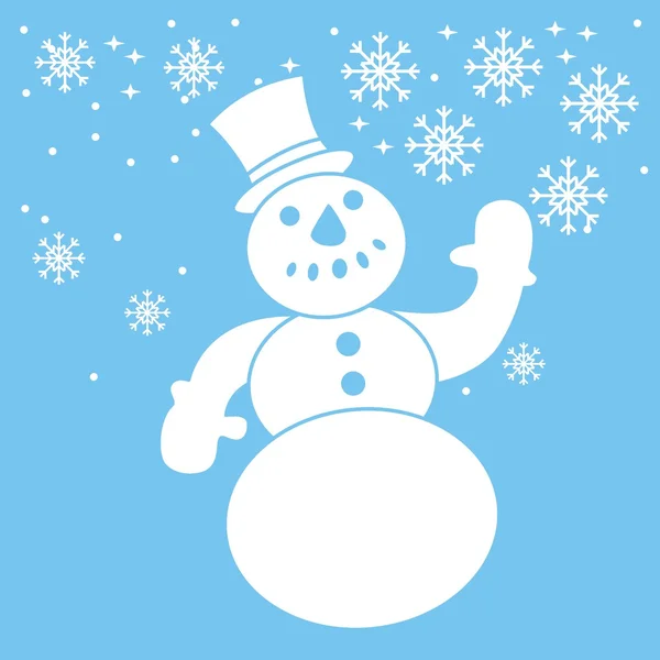 Snowman — Stock Vector