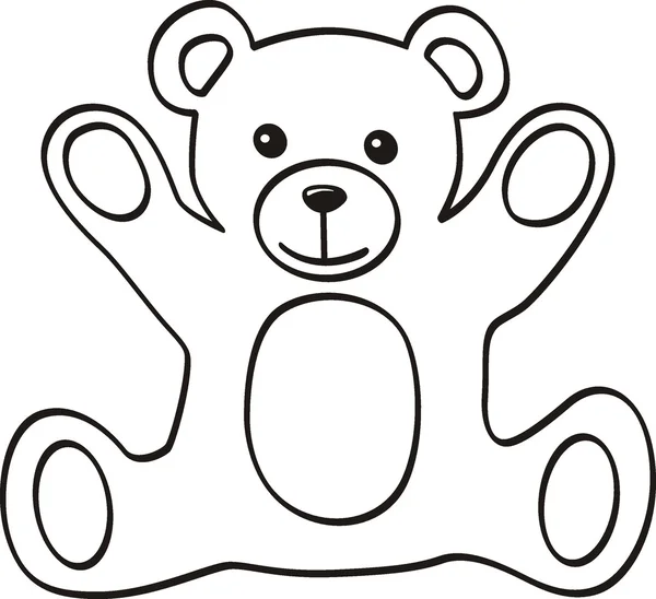 Speelgoed teddy bear — Stockvector