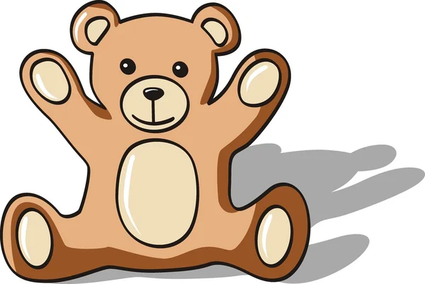 Speelgoed teddy bear — Stockvector