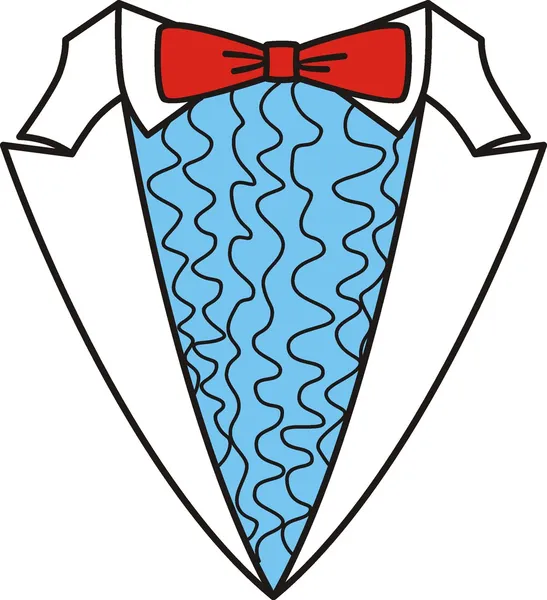 Tuxedo with bow tie — Stock Vector