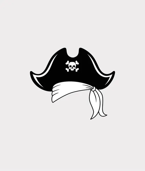 Mascotte Pirate Vintage Bandana Pirate — Image vectorielle