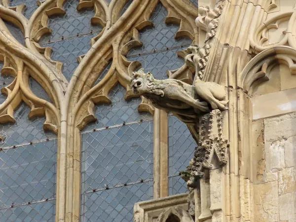 Gárgula da Catedral de York — Fotografia de Stock